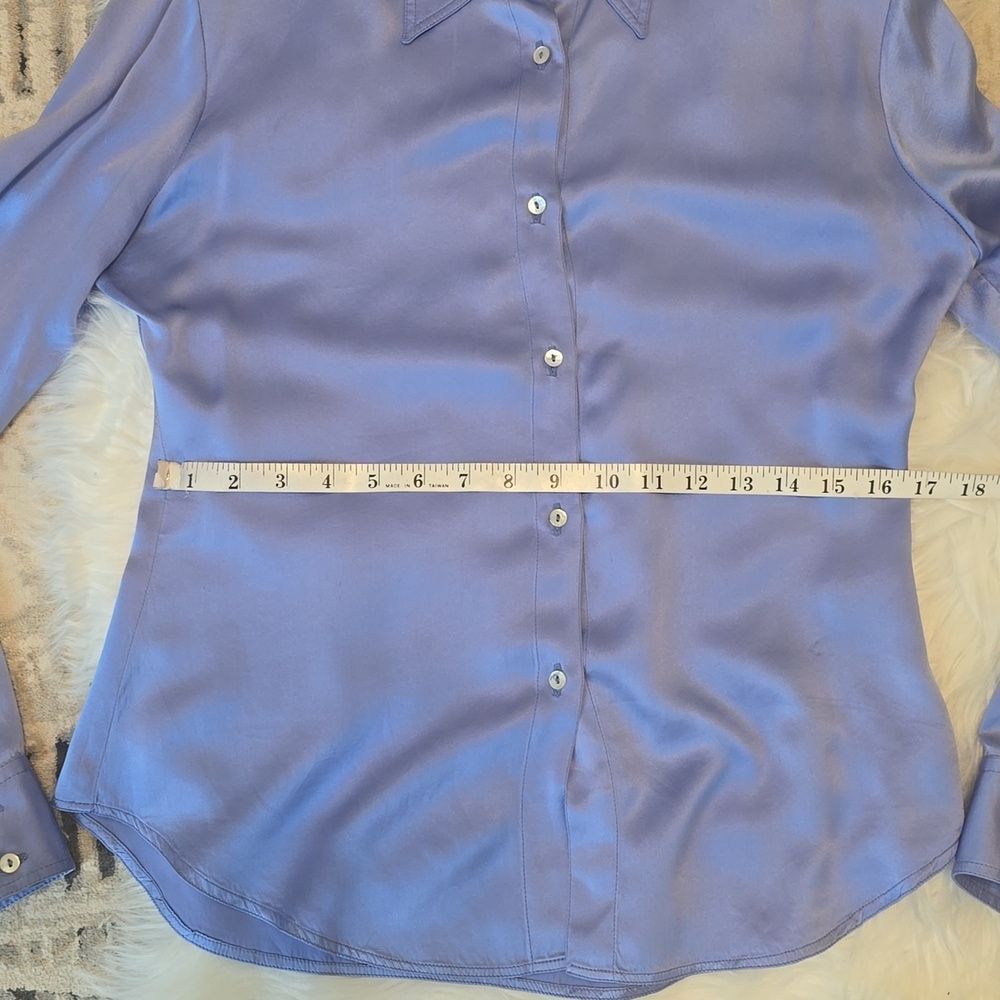 ANDRES Van Tisse Silk Blouse Size M - Picture 4 of 15